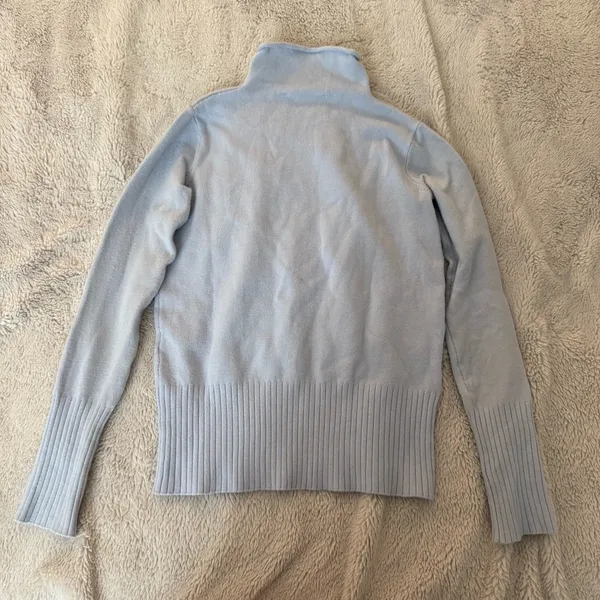 French Connection Powder Blue Mock Neck Sweater - Image 2