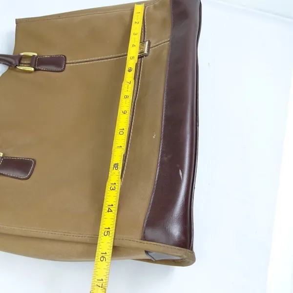 FLAWS- Diane Von Furstenberg Large Tote Shoulder Bag‎ DVF Brown Vintage - Image 7