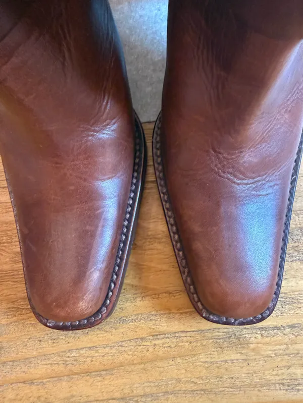 Steve Madden Melita Brown Leather Harness Boots Size 9 - Image 6