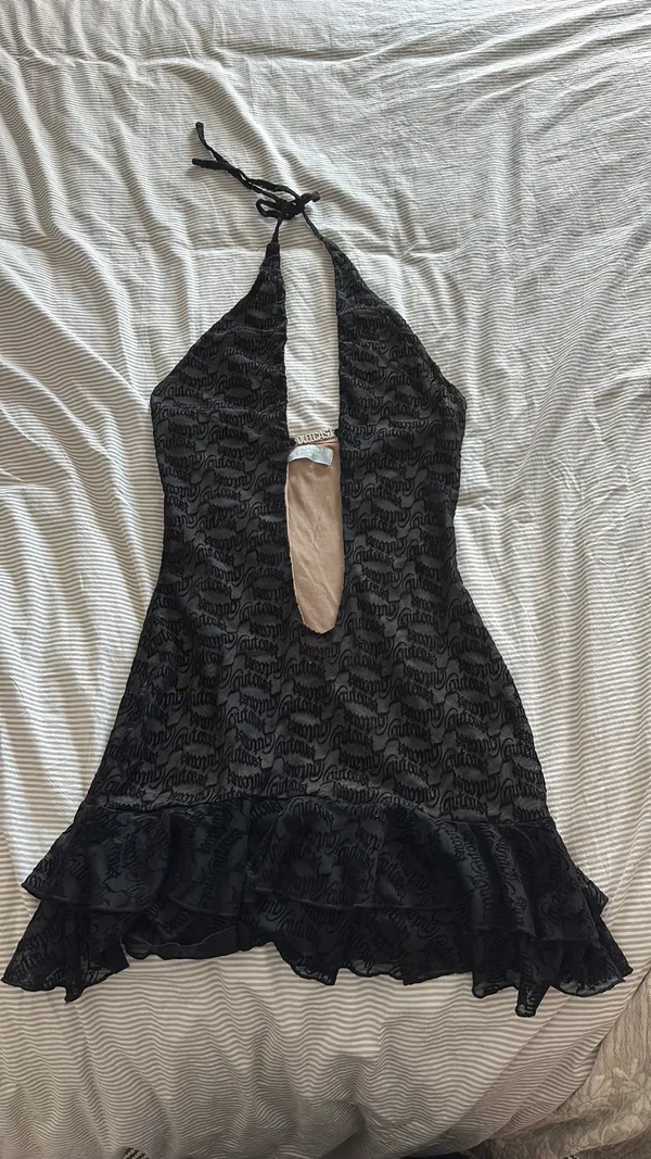 Black halter mini dress outcast - Image 2