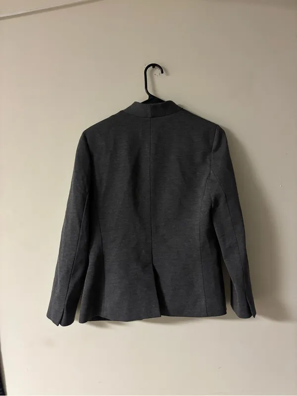 J.Crew Going-Out Blazer Stretch Twill Gray H2743 Size 6 - Image 2