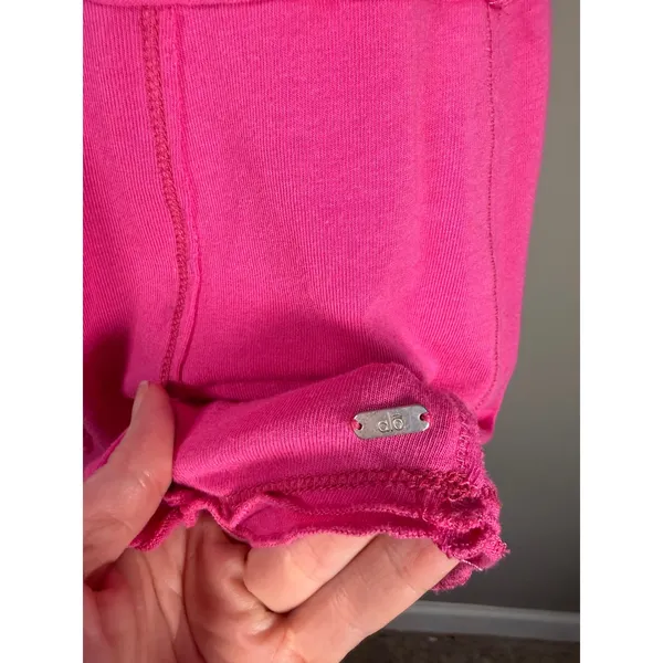 Alo Yoga Bamboo Hooded Sleeveless Tunic Dress Pink Cowl Neck‎ Small - Image 7