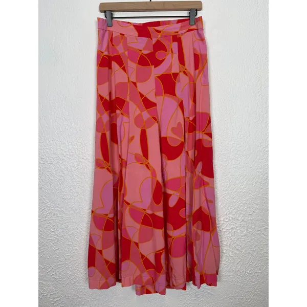 Petal & Pup Felicity High Waisted Wide Leg Abstract Print Pant Size Large - Image 2