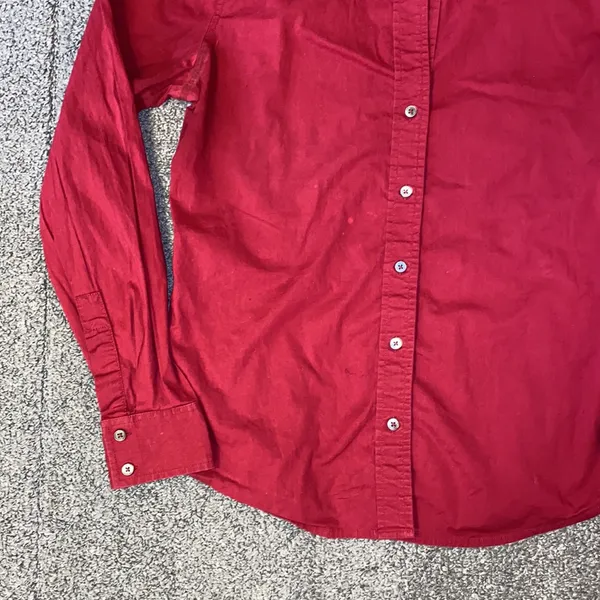 Banana Republic Button Down Burgundy Top - Image 5