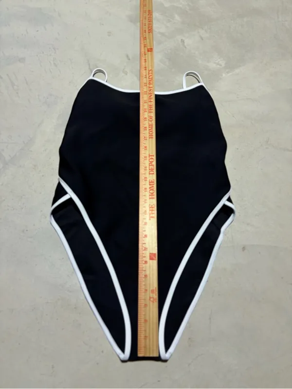 Victoria’s secret NWT archives Black One-Piece Swim Suit cheeky large MSRP$80 - Image 5