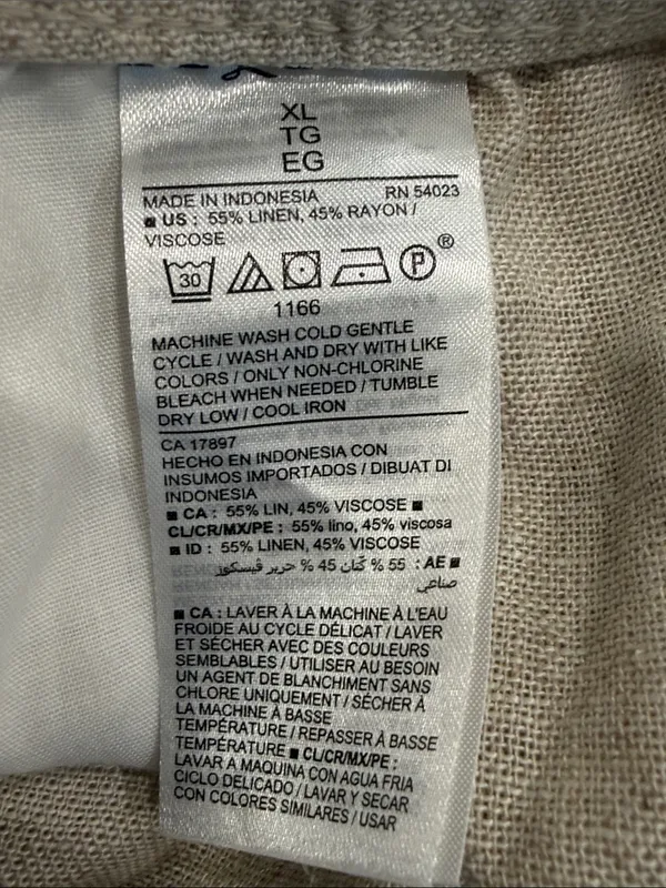 Old navy high rise flax linen blend shorts size xlarge. - Image 4