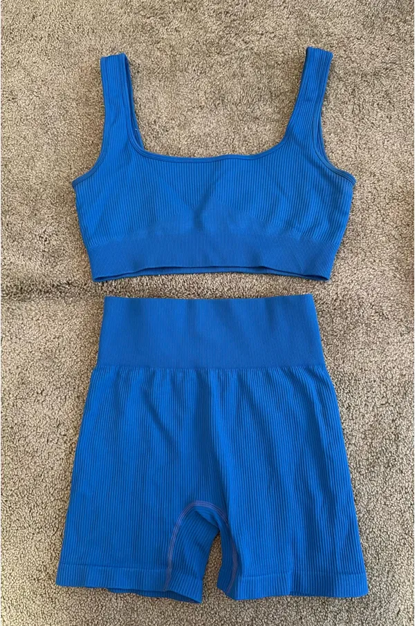 Blue Activewear Set Size M - Image 2