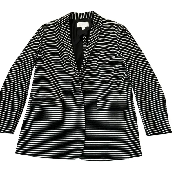 Hugo Boss Black Striped Blazer Women Size 14 | 53-2 - Image 2