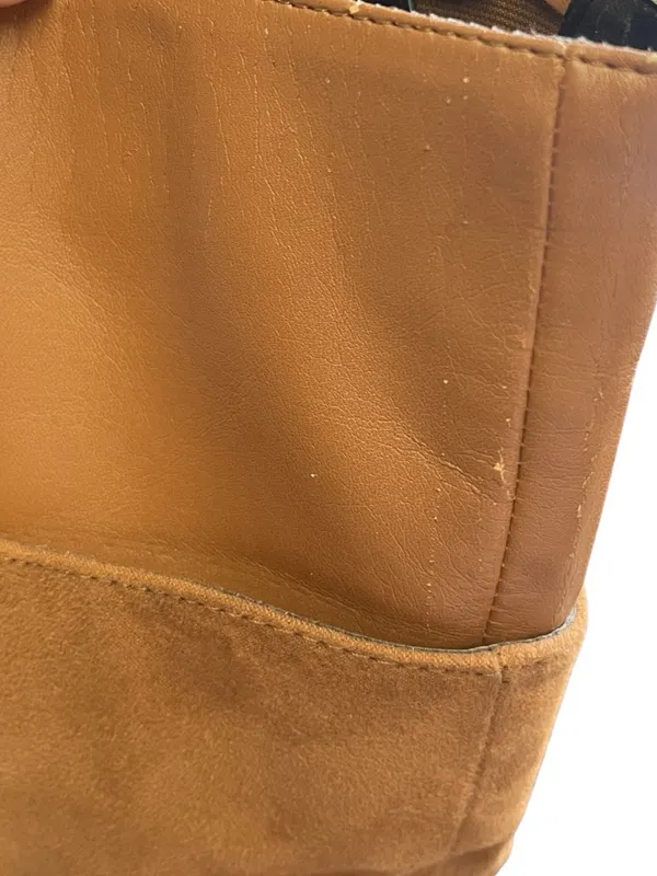 Calvin Klein Cosetta Faux Suede High Calf Tall Boots SZ 9 Heel Classy Boho Chic - Image 8
