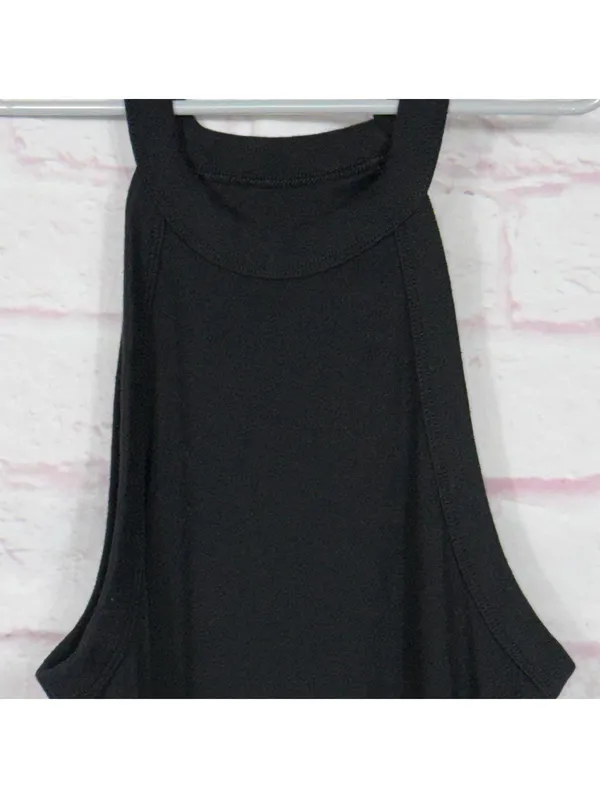 American Eagle Medium Black Sleeveless Midi Dress - Image 4