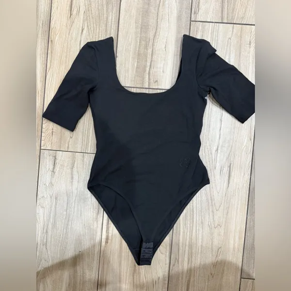 New! Ted‎ Baker Short Sleeve Hayyzel Square Neck Black Bodysuit Sz 1 US XS - Image 5