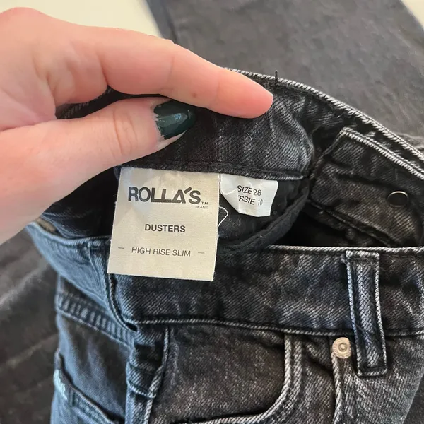 ROLLA'S Dusters Slim Straight Jeans‎ in Comfort Shadow Size 28 - Image 8