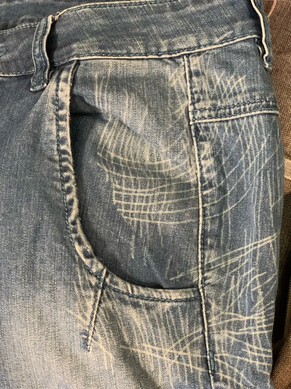 Easy to Wear Faded Blue Wash Barrel Jeans. Size-29 Utilitarian Streetwear - Image 5