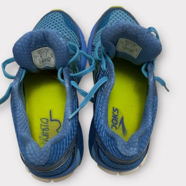 Brooks Adrenaline GTS 17 Azure Blue Lime Punch Size 7 - Image 7