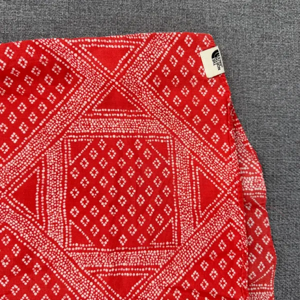 The North Face Womens Red Print Organic Cotton Henley Tank Top Small - Image 4