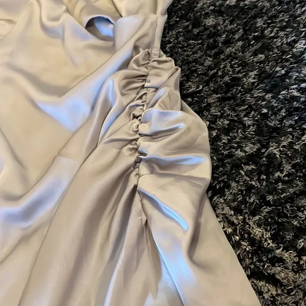 Lux LA‎ small silver mini dress - Image 4