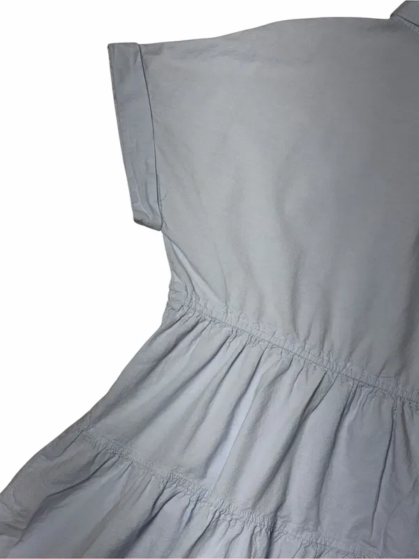 Zara Light Blue Short Sleeve Mini Dress / Long Tunic Womens XS - Image 9