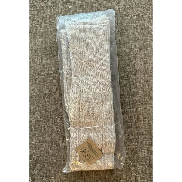 Push’s Sweater Socks Over the Knee Shoe Size 6-10 Cozy Cabin FabFitFun Beige NEW - Image 3