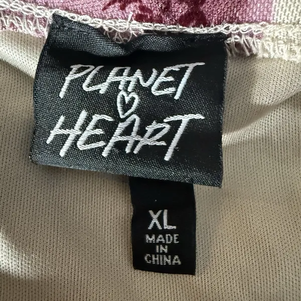 Planet Heart‎ Velvet Floral Babydoll Slip Dress XL Asymmetrical Hem Romantic Y2K - Image 11