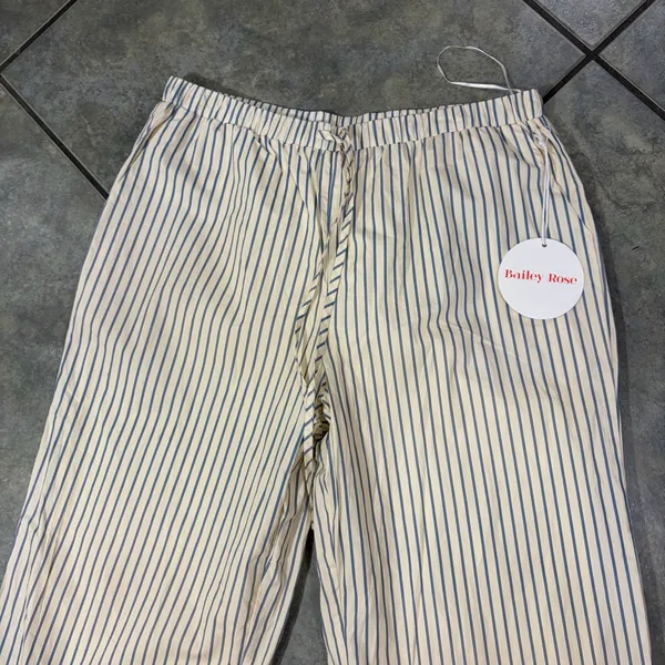 Bailey Rose Womens Cocktail Hour Whimsical Martini Inspired Drawstring Pants NWT - Image 2
