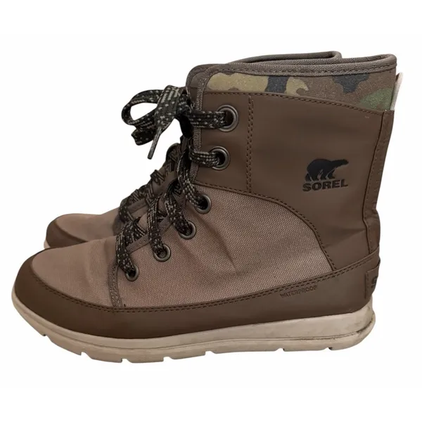 Sorel Explorer 1964 Boots Sage, Waterproof Snow And‎ Rain Boots Women's Size 10 - Image 2