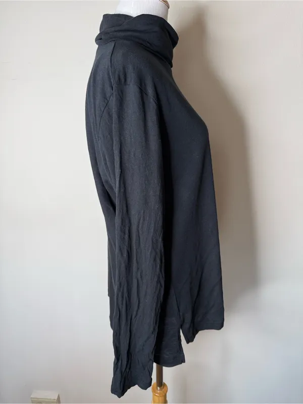 Madewell Black Whisper Cotton Turtleneck - Image 6