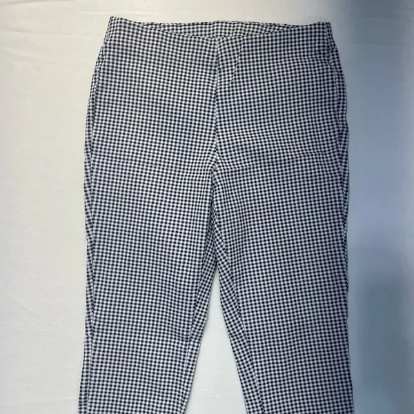 Michael Kors Gingham Pull-On Skinny Ankle Pants High Rise Women’s Medium - Image 2