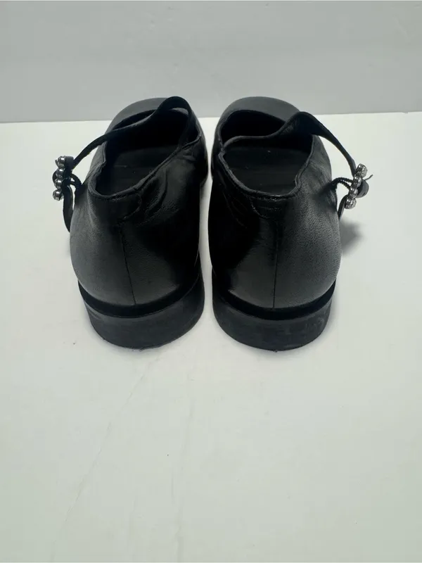 Free People Women's Rumor Diamanté Mary Jane Loafers Leather Size 9 - Image 4