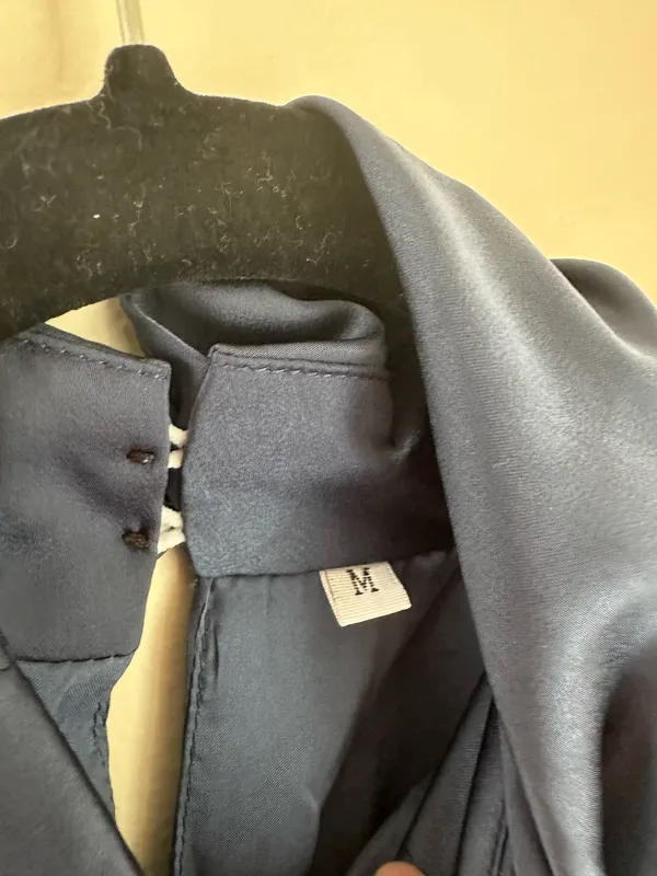 navy blue cowl neck dress Size M - Image 4