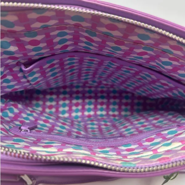Vera Bradley‎ Women's Lilac Composition Satchel Adjustable Straps - Image 8