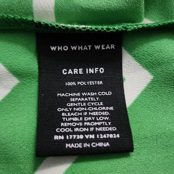 Who What Wear Green Chevron‎ Stripe V-Neck Flowy Maxi Dress Preppy Boho Brunch L - Image 5
