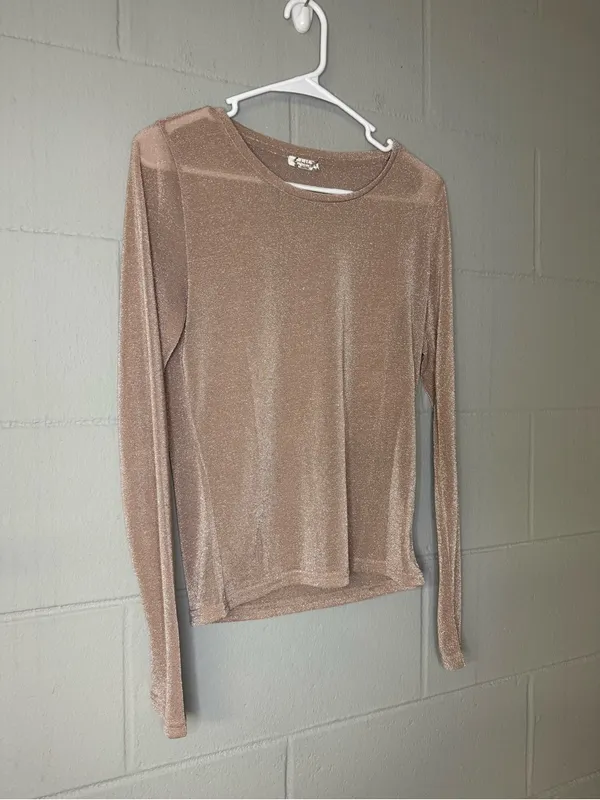 Free People Intimately Mesh So Well Metallic Layering Top in Winter Bloom Medium - Image 5