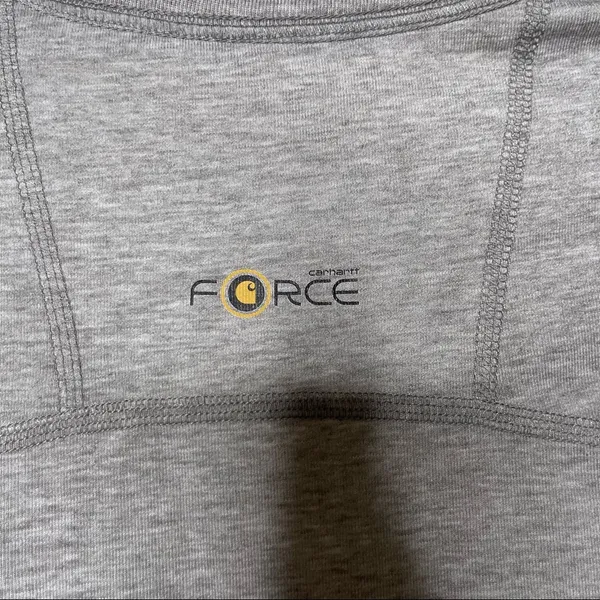 Carhartt grey merino wool lightweight V neck long sleeve base layer top size M - Image 4