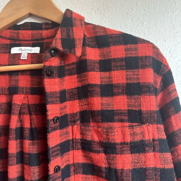 Madewell Buffalo Check Flannel Button Down - Image 3