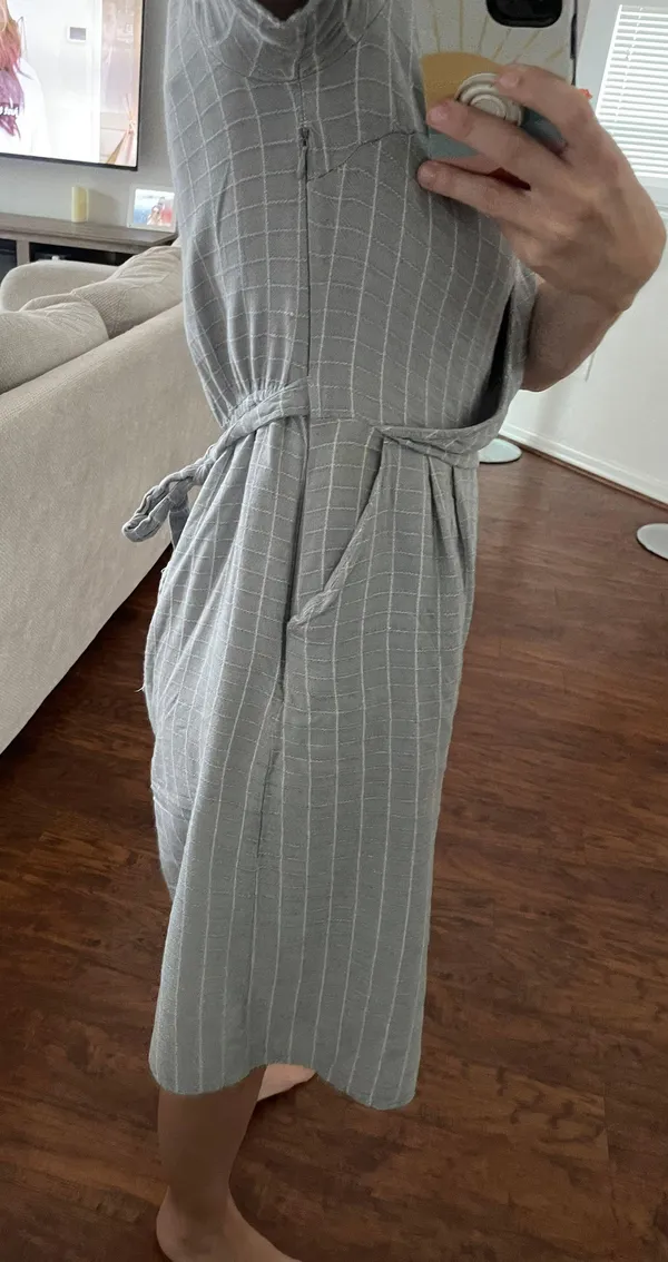 Striped Mid Length Jumpsuit - Image 3