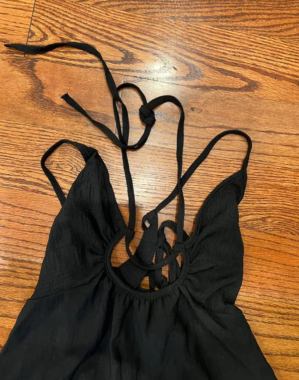 SheIn Black Maxi Dress - Image 3
