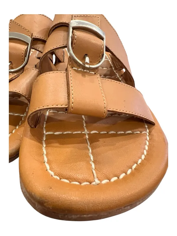 Free People Sloan Buckle Sandals Cinnamon Clay Leather Size 8 Sold Out - Image 6