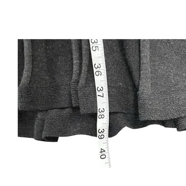 Dana Buchman Sweater Dress With Scarf‎ XL Gray Ribbed Fit Flare Timeless Career - Image 8