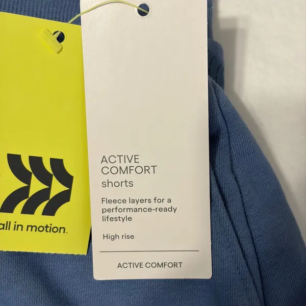 All in Motion Womens Active Comfort Shorts Blue High Rise 2.5 Inseam Small NWT - Image 6