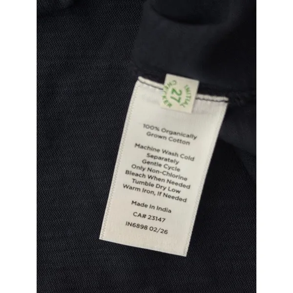 NWT Haven Well Within Navy Organic Cotton Slub Tee Small - Image 7