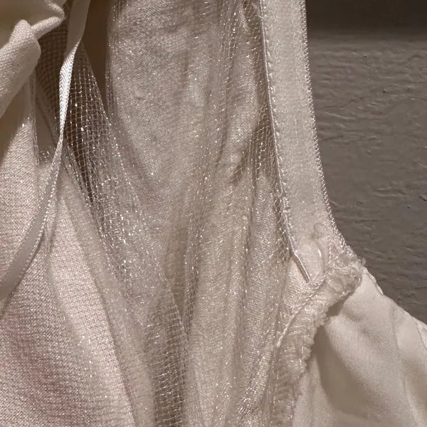 ASTR the Label White Puff Sleeve‎ Linen Mini Dress Large Graduation Milkmaid - Image 7