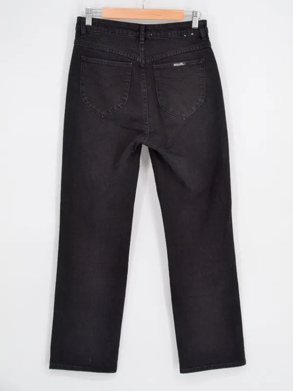 Rolla's Original High Rise Straight Jeans Black Size 28 - Image 3