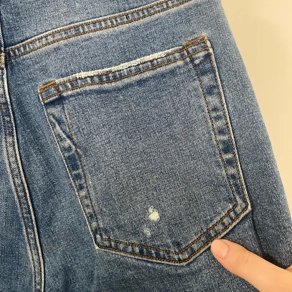 Abercrombie & Fitch the ‘90s slim straight ultra high rise distressed jeans 30 - Image 7