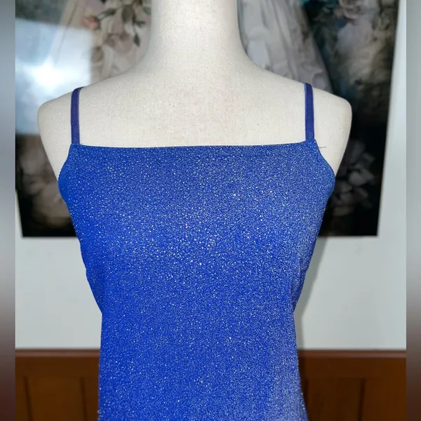 Beautiful Vintage 90s JUMP Sparkling Prom Gown! - Image 3