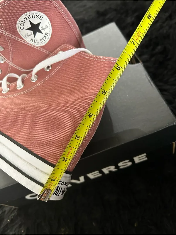 CONVERSE Chuck Taylor all star wedge platform lace up shoes sneakers sz 7.5 new - Image 6