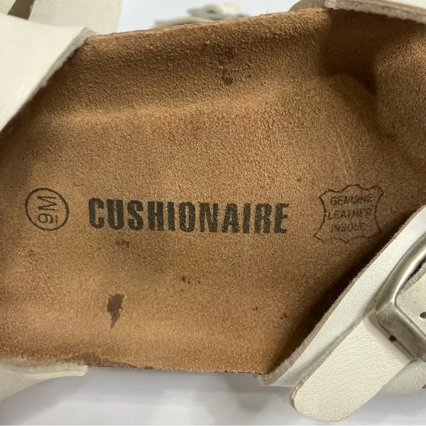Cushionare white ankle wrap‎ sandals size 9 - Image 6