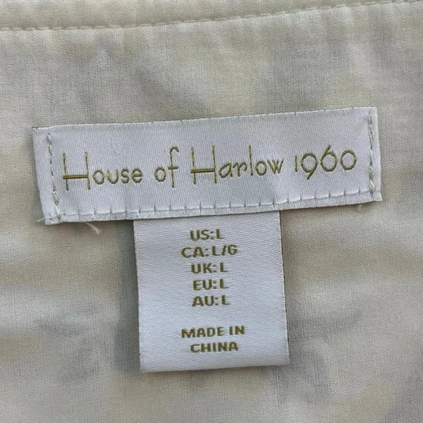 House of Harlow 1960 Crop Top Tank Paisley Floral Boho Indie Cotton Ruched - Image 4