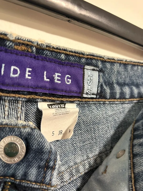 Vintage 90s Levi's SilverTab Wide Leg Jeans Made in USA 532 W31” L32.5” Rise 12” - Image 5
