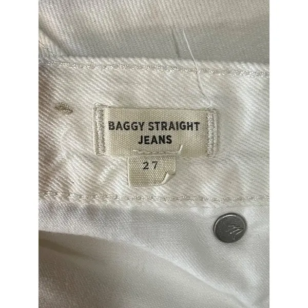 Madewell Baggy Straight Jeans High Rise Vintage Canvas Womens Size 27 - Image 14