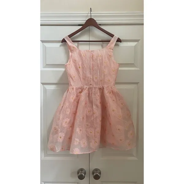 Storia Mini Dress Women L Pink Floral Corset Gold Coquette Balletcore Glinda - Image 2